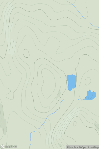 Thumbnail image for Beinn Bheag [Minginish and the Cuillin Hills] showing contour plot for surrounding peak